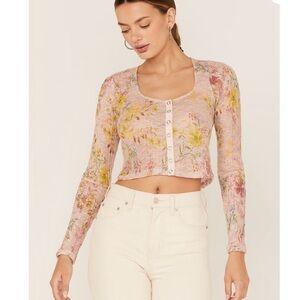 Angelina Floral Print Crop Top